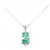 Autre Marque Collana in platino, smeraldo e diamante Verde