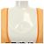 Top Len Lye Dries Van Noten Blanco Naranja - vista 5
