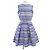 Vestido de seda Christian Dior Rosa Azul