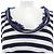 Top Moncler Bianco Blu navy - vista 6