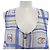 Vestido de seda Chanel LOOK41 Blanco Azul - vista 6