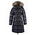 Abrigo Moncler FULMAR Blue Frost Fox Down Negro - vista 2