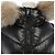 Abrigo Moncler FULMAR Blue Frost Fox Down Negro - vista 6