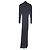 Autre Marque Vestido largo drapeado de manga larga Elie Saab Negro - vista 2