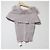 Autre Marque Top de punto con ribete de plumas Noela Rosa Beige - vista 2