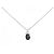 Autre Marque Collana in Zaffiro e Diamante Pt950 Pt850 Argento