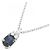Autre Marque Collana in Zaffiro e Diamante Pt950 Pt850 Argento - vista 3