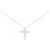 Autre Marque Collana Cross Diamond in Au750 Rosa