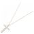Autre Marque Collana Cross Diamond in Au750 Rosa - vista 2