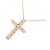 Autre Marque Collana Cross Diamond in Au750 Rosa - vista 4