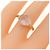Autre Marque Anello Veretta Ottavia Au750 Rose Quartz Rosa - vista 5
