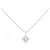 Autre Marque Collana in oro bianco Au750 e diamanti Argento