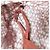 Autre Marque All Saints LIANA WAIMEA KLEID Chiffon-Kleid Rot - Ansicht 8