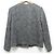 Chaqueta sin cuello de tweed de lujo Theory Azul Azul marino - vista 2