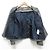 Chaqueta sin cuello de tweed de lujo Theory Azul Azul marino - vista 3