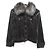 Autre Marque Chaqueta de piel de terciopelo Ingeborg Castaño
