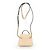 Valextra ISIDE BELT Borsa a tracolla in vitello morbido Beige - vista 3