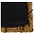 Timeless Stola CHANEL con ricamo logo Vintage Marrone Nero - vista 5
