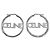 Céline Orecchini a lobo argentati Celine STT3273 con logo in strass Argento