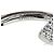 Céline Orecchini a lobo argentati Celine STT3273 con logo in strass Argento - vista 11