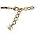 Collana a catena Coco Mark con strass Chanel Nero D'oro - vista 6