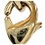 Collana a catena Coco Mark con strass Chanel Nero D'oro - vista 8