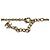 Collana Chanel Motivo Floreale con Perle e Strass D'oro - vista 6