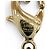 Collana Chanel Motivo Floreale con Perle e Strass D'oro - vista 8