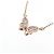 Autre Marque Collana Butterfly in Diamanti K10PG Rosa - vista 3