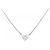 Autre Marque Collana a Cuore di Diamanti PT900 PT850 Argento