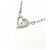Autre Marque Collana a Cuore di Diamanti PT900 PT850 Argento - vista 4