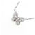 Autre Marque Collana Farfalla con Diamanti Rosa Pt900 Pt850 - vista 3