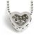 Autre Marque Collana Cuore di Diamanti K18WG Ponte Vecchio Argento - vista 3