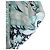 Top de seda Hermès LE JARDIN MAHARANI Negro Blanco Verde - vista 6