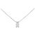 Autre Marque Collana in oro bianco 10K e diamanti Argento