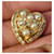 Orecchini a clip cuore Dior perle e strass D'oro  - vista 12
