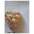 Orecchini a clip cuore Dior perle e strass D'oro  - vista 4