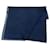 Hermès Sciarpa in lana e cashmere Hermes Blu navy  - vista 6