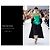 Vestido de algodón convertible Dries Van Noten Spring 2019 Runway | Look 7 & Look 32 Negro - vista 9