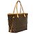 Neverfull Borsa Tote Louis Vuitton Monogram Marrone - vista 3