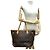 Neverfull Borsa Tote Louis Vuitton Monogram Marrone - vista 7