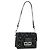 Borsa LOUIS VUITTON Daufine MINI Bag Tweed Black Silver M55491 LV Auth 189783SAM Nero Argento