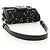 Borsa LOUIS VUITTON Daufine MINI Bag Tweed Black Silver M55491 LV Auth 189783SAM Nero Argento - vista 7