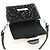 Borsa LOUIS VUITTON Daufine MINI Bag Tweed Black Silver M55491 LV Auth 189783SAM Nero Argento - vista 9
