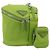 Borsa a Spalla PRADA in Tela Verde Argento Auth 191654SV