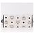 Borsa Mini Boston Vicetos MCM in PVC e pelle White Gold Auth 191656A Bianco D'oro - vista 5