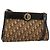 Borsa a tracolla Christian Dior Trotter Canvas Beige Oro Auth 190611 D'oro