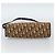 Borsa a tracolla Christian Dior Trotter Canvas Beige Oro Auth 190611 D'oro - vista 5