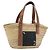 LOEWE Ghibli Soot Sprites Basket Small Bag Raffia Beige Argento Auth BA13934SM