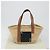 LOEWE Ghibli Soot Sprites Basket Small Bag Raffia Beige Argento Auth BA13934SM - vista 12